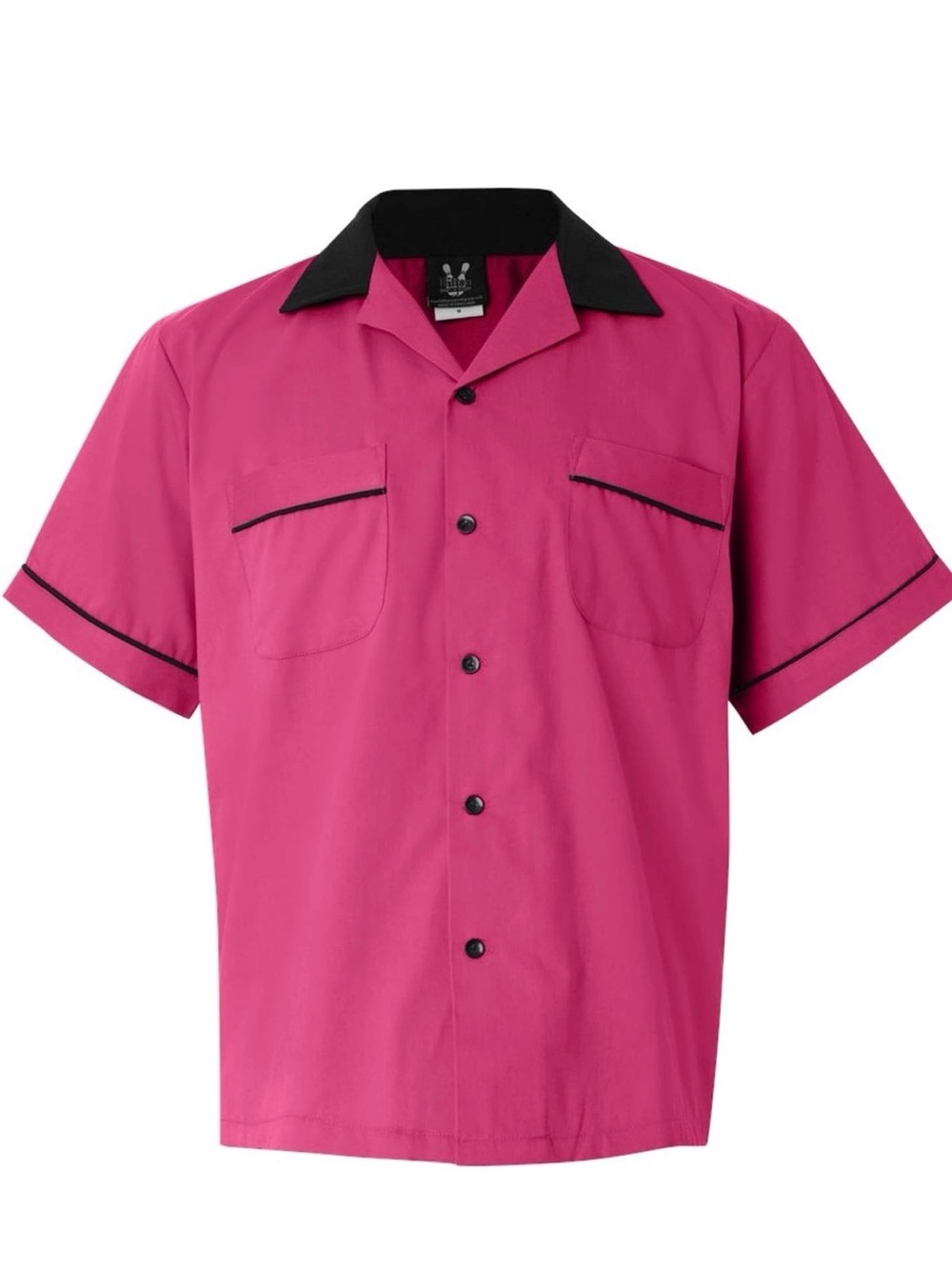 Hilton GM Legend Bowling Shirt - pink/black - men’s medium - Picture 1 of 8